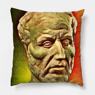 Plotinus Snow Portrait | Plotinus Artwork 15 Pillow