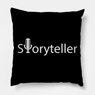 Storyteller typographic logo Pillow