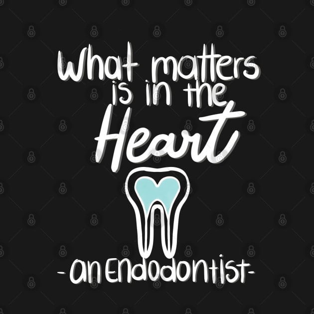 What matters is in the Heart (dark blue) by Happimola