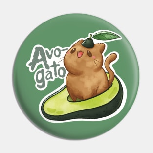 Avo-gato Pin