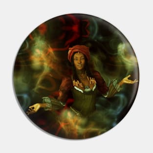 African voodoo witch woman Pin