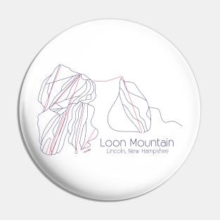 Loon Mountain Trail Map Pin