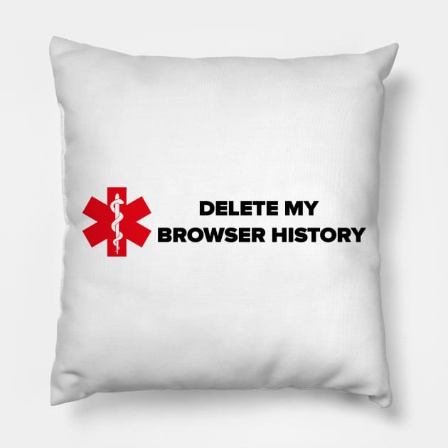 Delete browsing history Pillow by sketchfiles