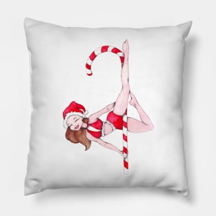 Santa Claus is poledancing...in town Pillow