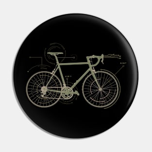 Vintage Bike For Cycling Lover Pin