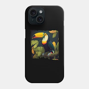 colorful toucan Phone Case