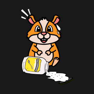 Funny Furry Pet spilled a jar of mayonnaise T-Shirt