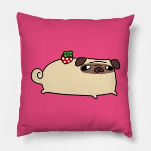 Strawberry Pug Pillow