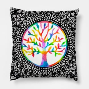 Tree of Life Mandala Pillow