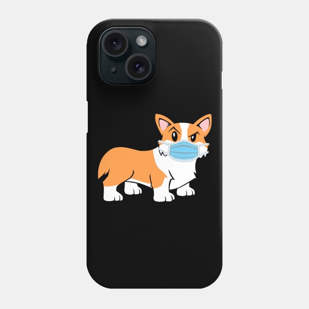 Pembroke Corgi Quarantine Mode Phone Case by Prescillian Art