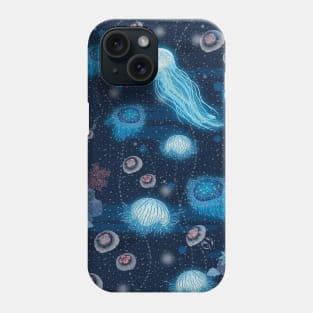 Bioluminescent Jellies Phone Case