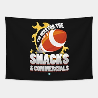 American Football - Snacks and Commercials Football Gift Tapestry