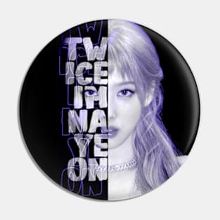 Twice Im Nayeon Typography portrait text design Pin