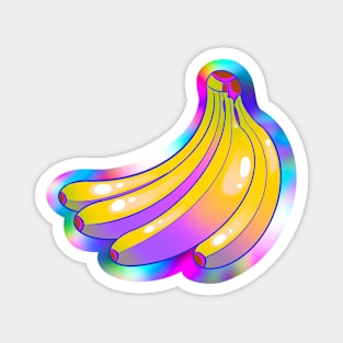 Psychedelic Banana Bunch Magnet