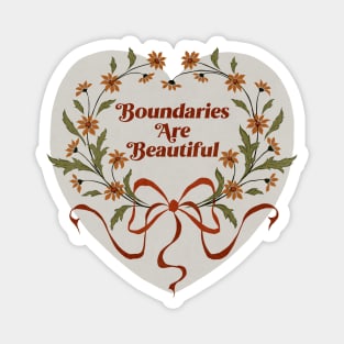 Boundaries Are Beautiful Magnet