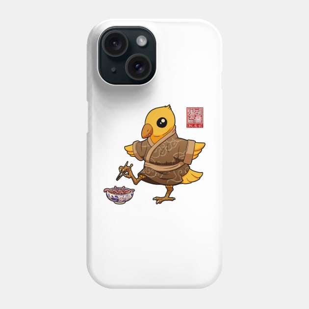 Silly Bird Gets the Worm Phone Case by DingHuArt