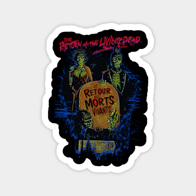 return of the living dead nice guy Magnet by Ville Otila Abstract