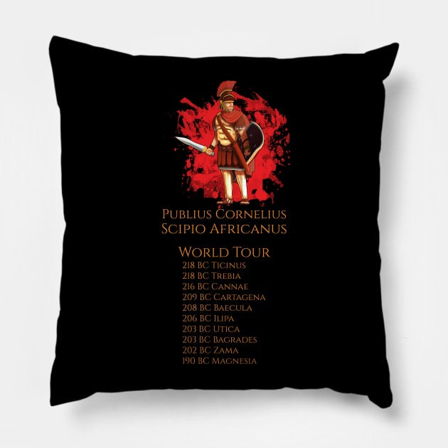 Publius Cornelius Scipio World Tour Pillow by Styr Designs