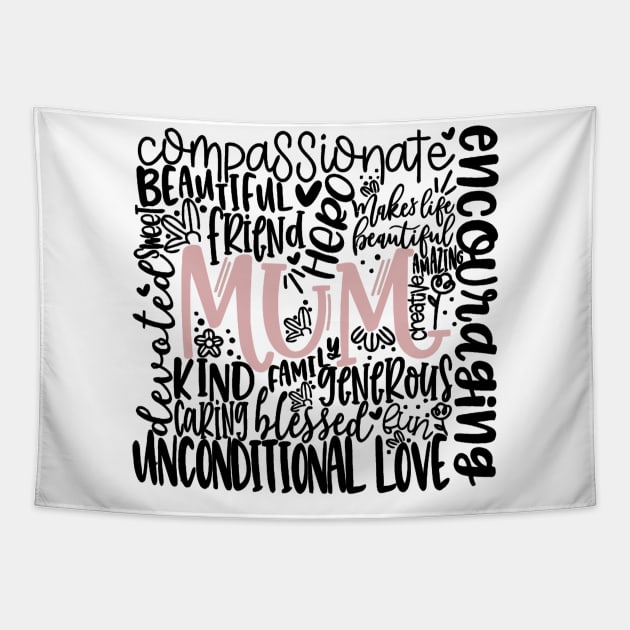 Mums Day Tapestry by wolulas