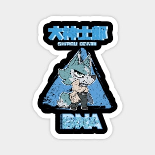 BRAND NEW ANIMAL (BNA): SHIROU OGAMI CHIBI (GRUNGE STYLE) Magnet