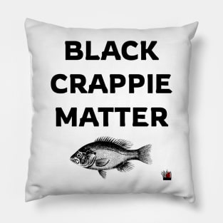 Black Crappie Matter Fishing Pillow