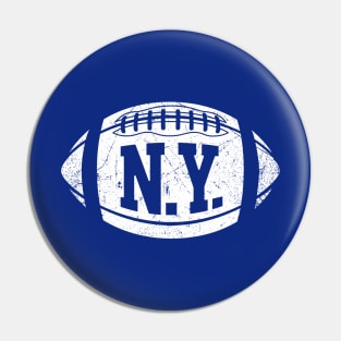 NY Retro Football - Blue Pin