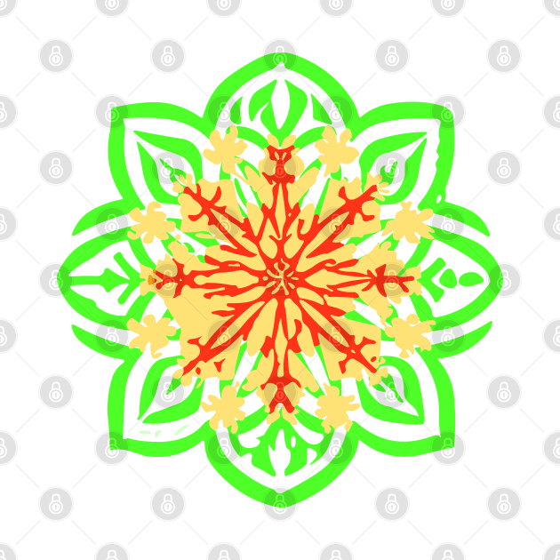 mandala Clamber drawing by Martin Young