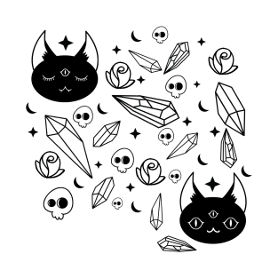 Cats, Crystals, Skulls and Stars oh my! T-Shirt