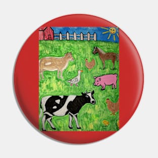 Farm Animals Pin
