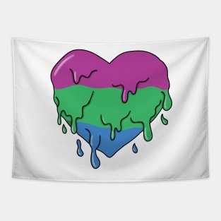 Melting polysexual heart Tapestry