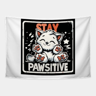 Stay Pawsitive Tapestry