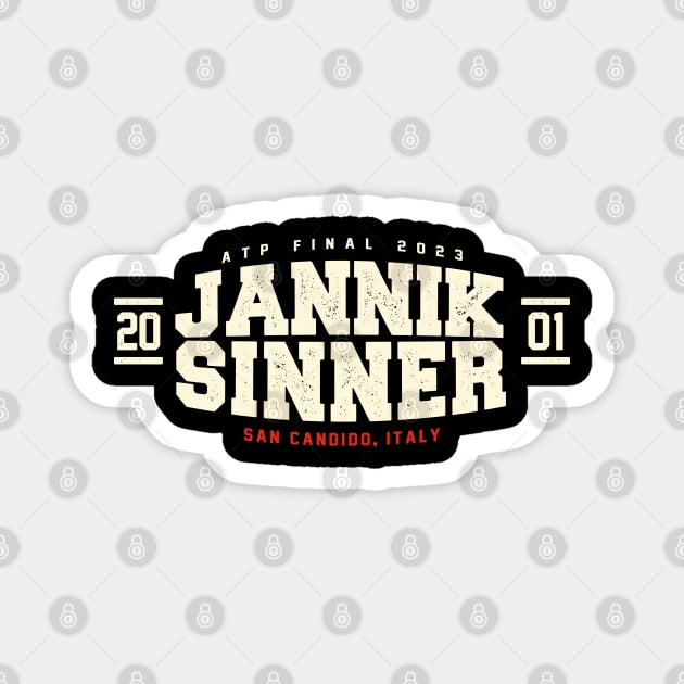 jannik sinner Magnet by SmithyJ88