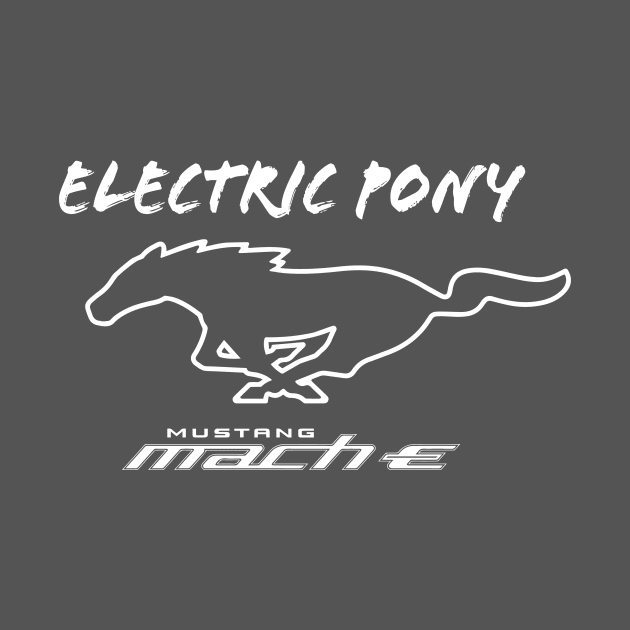 Mustang Mach-E - Electric Pony in White by zealology