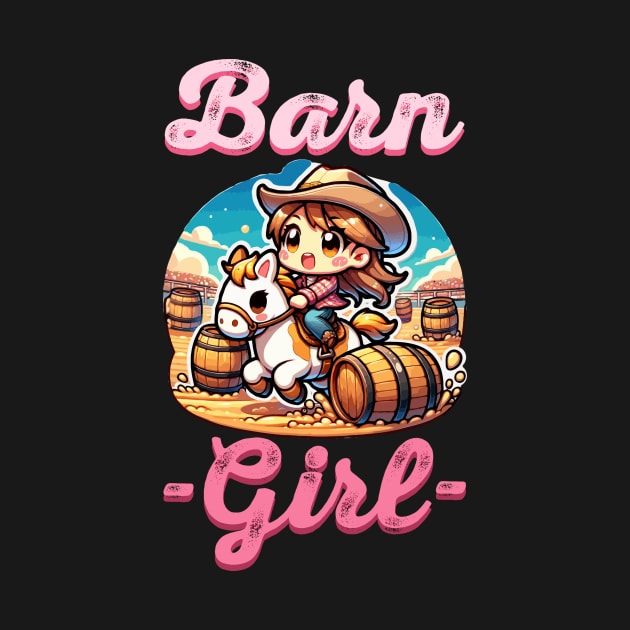 Barn Girl I Equestrian Pony Horse Fan by biNutz