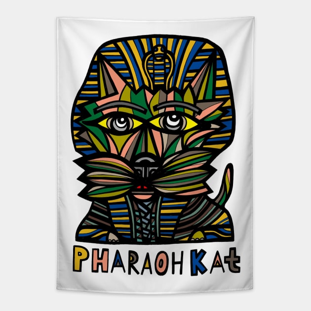 Pharaoh Kat Tapestry by The BuddaKats