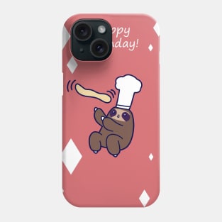 Happy Birthday - Baker Sloth Phone Case