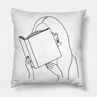 Plant Lady Reading Pillow