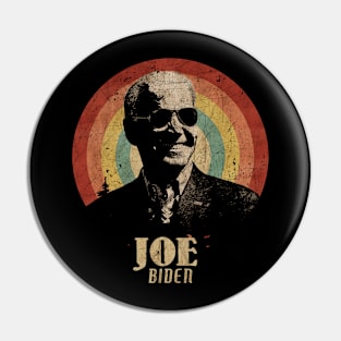 Retro Sunset Biden Glasses Pin