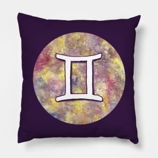 Gemini astrological sign Pillow