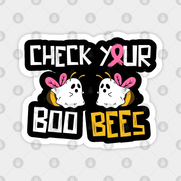 Check your boo bees Breast Cancer Magnet by The WYLD Tribe