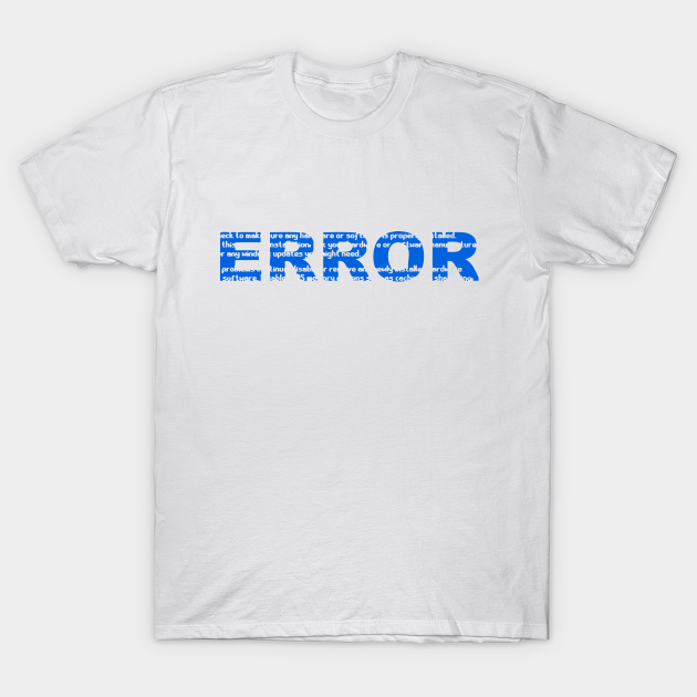 blue screen t shirt