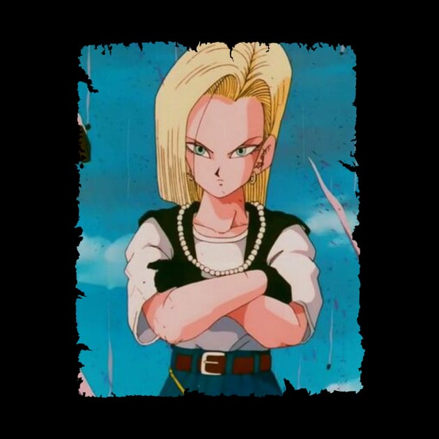 ANDROID 18 MERCH VTG by Melesz.Ink Tattoo