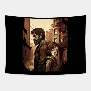 The last of us cartoon illustration Tapestry