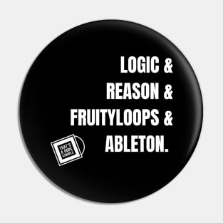Logic &  Reason White Pin