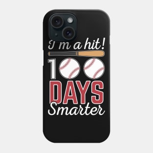 Cute 100 Days Smarter Baseball Sport Gift Phone Case