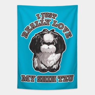 Kawaii - I Just Really Love My Shih Tzu Tapestry