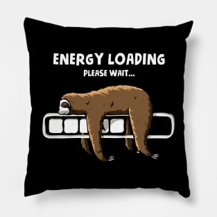 Energy Loading Please Wait Funny Solth Pillow