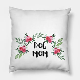 Floral Dog Mom Pillow