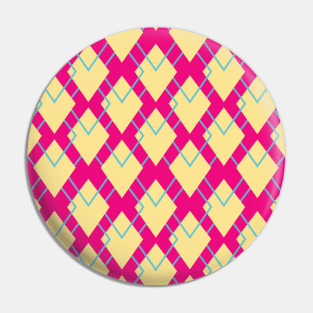 Pink and Yellow Diamond Seamless Pattern 019#001 Pin