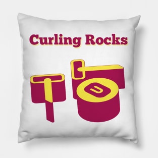 Curling rocks Pillow